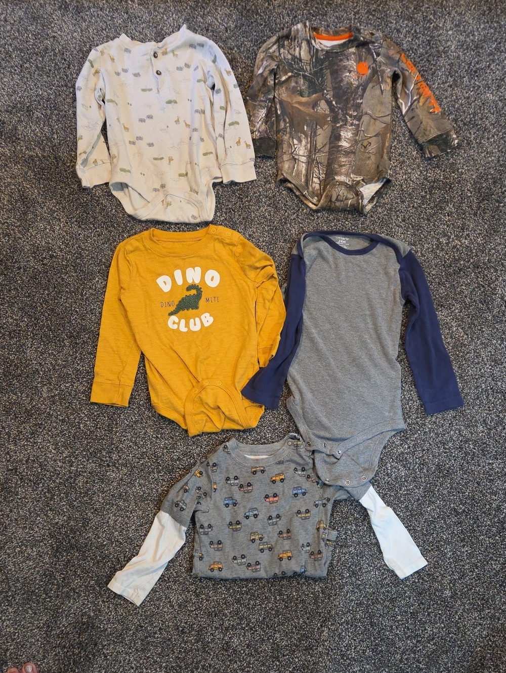24 Months Long Sleeve Onesies Assorted